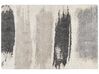 Teppich weiss / grau 200 x 300 cm abstarktes Muster Shaggy MARTUNI_855012