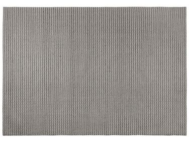 Vloerkleed wol donkergrijs 160 x 230 cm KILIS