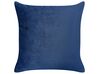 Right Hand Velvet Chaise Lounge with Storage Blue MERI II_914282