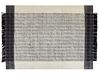 Tapis en laine blanc et noir 160 x 230 cm KETENLI_850116