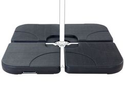 Aurinkovarjon paino muovi musta 9 kg 4 kpl CARIA Aurinkovarjon paino muovi musta 9 kg 4 kpl CARIA