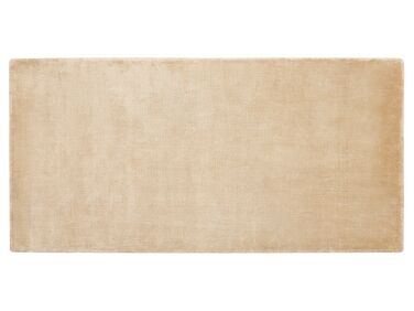 Viskózový koberec 80 x 150 cm piesková béžová GESI II