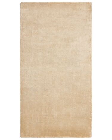 Teppich Viskose sandbeige 80 x 150 cm Kurzflor GESI II