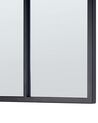 Miroir mural en forme de fenêtre en métal noir 38 x 132 cm CAMON_852367