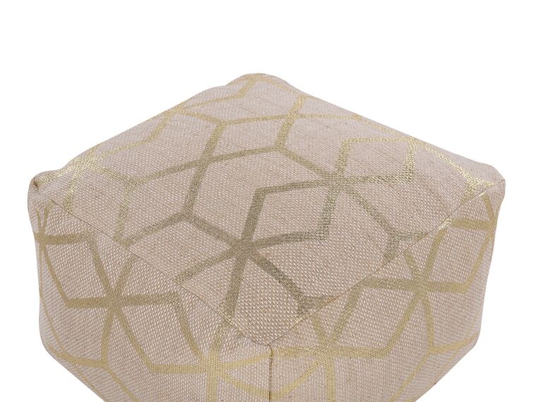 Pouf En Jute Beige Dor 67 X 67 Cm MAMALA Beliani fr pouf-en-jute-beige-dor-67-x-67-cm-mamala-beliani-fr