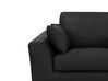 3 Seater Leather Sofa Black TORGET_734041