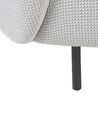 Fotel tapicerowany czarno-biały LOEN _867593
