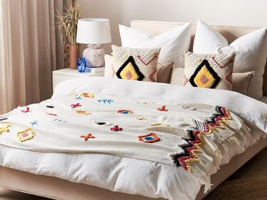 Cotton Blanket 130 x 180 cm Multicolour MORENA