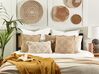 2 bawełniane poduszki dekoracyjne geometryczny wzór 45 x 45 cm beżowe CEIBA_839346
