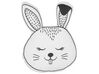 Cojín decorativo conejo blanco/negro 53x45 cm KANPUR_790726