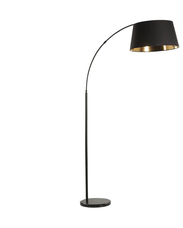 Lámpara de pie de metal negro/cobrizo YABUS_818297