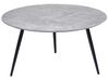 Tavolino da caffè effetto marmo grigio e nero ø 79 cm EFFIE_851394