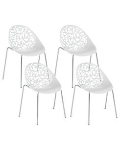 Tuoli muovi valkoinen 4 kpl MUMFORD