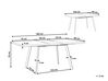 Extending Dining Table 140/180 x 90 cm Light Wood and Black HARLOW_793872