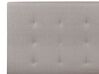 Cama con somier de poliéster gris claro 160 x 200 cm LA ROCHELLE_904490