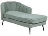 Left Hand Boucle Chaise Lounge Green ALLIER_879222
