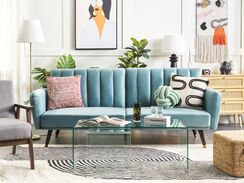 3-istuttava vuodesohva sametti vaaleansininen VIMMERBY 3-istuttava vuodesohva sametti vaaleansininen VIMMERBY