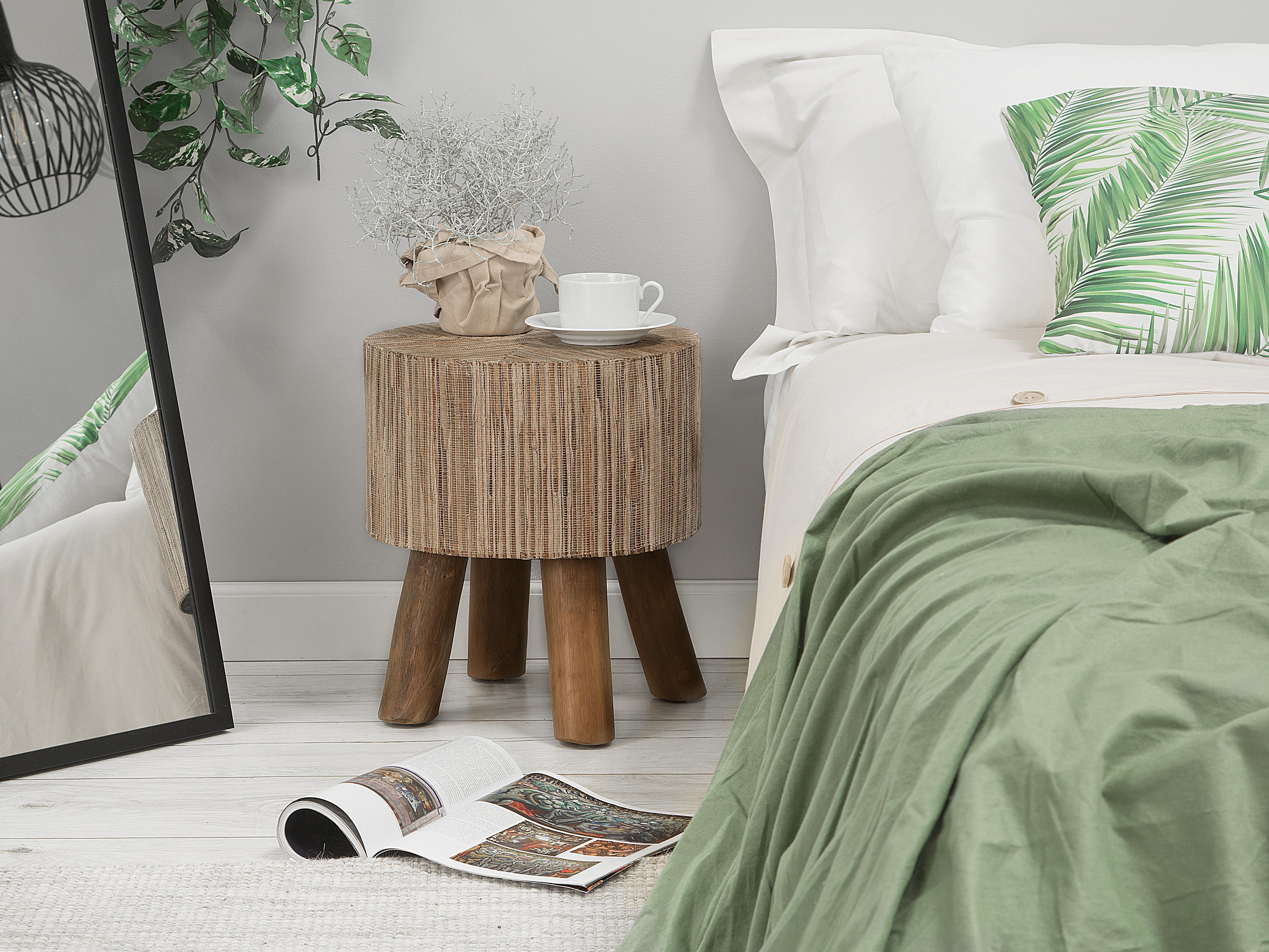 Sivupöytä tiikki vaalea puu TULITA Sivupöytä tiikki vaalea puu TULITA