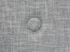 Letto con rete a doghe tessuto grigio chiaro 140 x 200 cm RENNES_684125