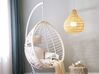 PE Rattan Hanging Chair with Stand White FANO_728242