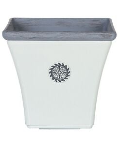 Kukkaruukku valkoinen/sininen 37 x 37 cm ELATEIA Kukkaruukku valkoinen/sininen 37 x 37 cm ELATEIA