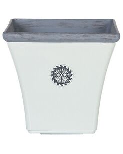 Kukkaruukku valkoinen/sininen 37 x 37 cm ELATEIA Kukkaruukku valkoinen/sininen 37 x 37 cm ELATEIA