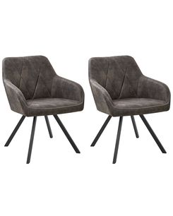 Tuoli kangas tummanharmaa 2 kpl MONEE Tuoli kangas tummanharmaa 2 kpl MONEE