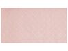 Tapete de pelo sintético de coelho rosa 80 x 150 cm GHARO_866728