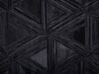 Vloerkleed leer zwart 140 x 200 cm KASAR_720963
