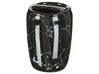 Badeværelsestilbehør marmor look/sort keramik 6-dele PALMILLA_829833