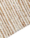 Teppich Baumwolle beige / weiss 200 x 300 cm BARKHAN_870004