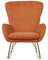 Boucle Rocking Chair Orange ANASET_914719