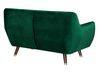 Sofa Set Samtstoff smaragdgrün 6-Sitzer BODO_738348