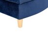 Right Hand Velvet Chaise Lounge with Storage Blue MERI II_914281