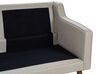 2 Seater Fabric Sofa Beige LOKKA_897615