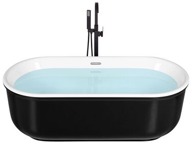 Freestanding Bath 1700 x 800 mm Black PINEL