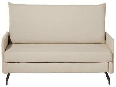 Fabric Sofa Bed Beige BELFAST