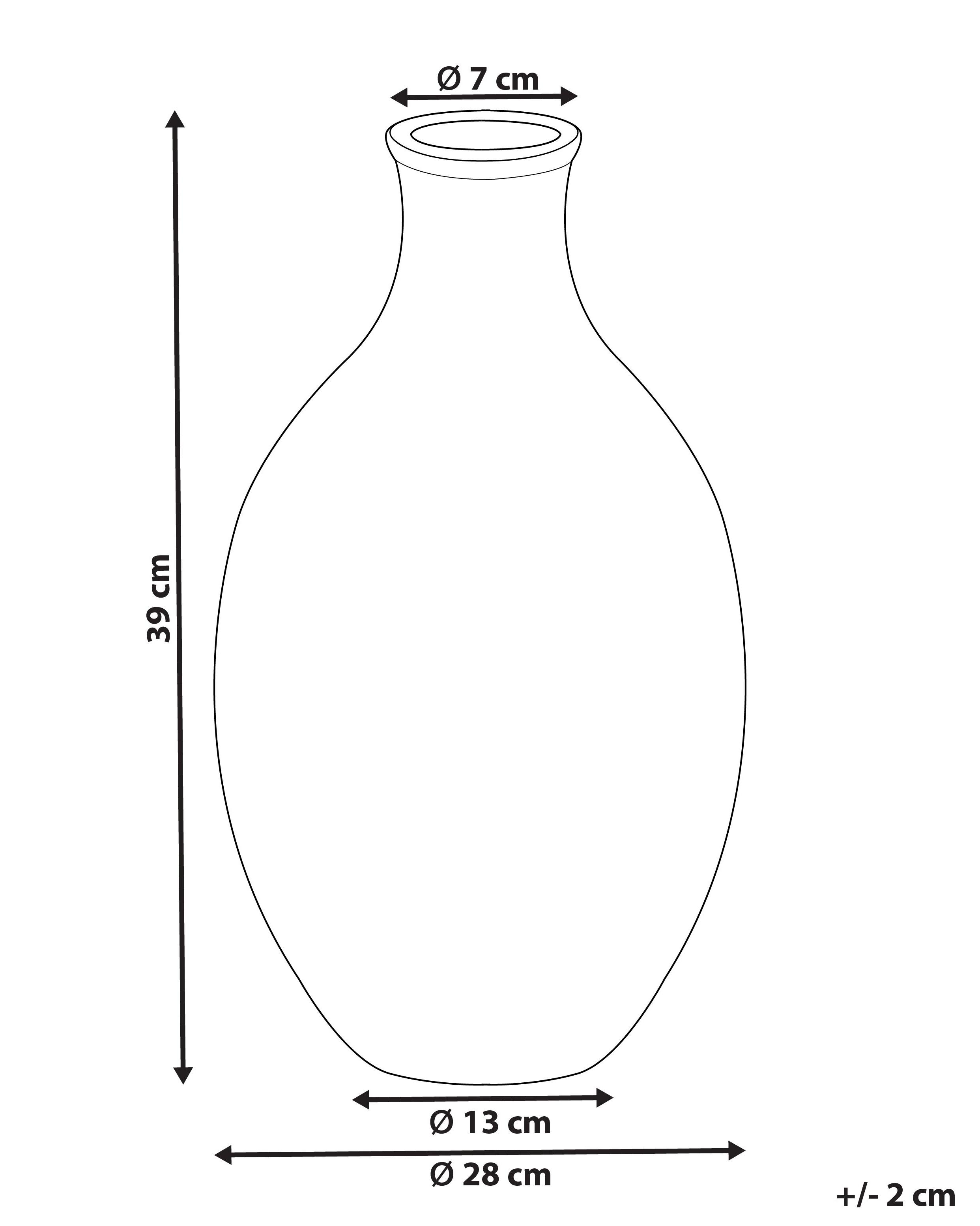 Terracotta Decorative Vase 39 cm Beige CYRENA_850408