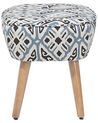 Fabric Armchair with Footstool Multicolour TUMBA_689959