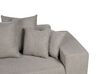 Left Hand Fabric Corner Sofa Bed with Storage Taupe LUSPA_900955