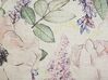 2 poduszki dekoracyjne w kwiaty 45 x 45 cm fioletowe ZAHRIYE_902129