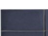 Dubbelsäng i sammet med lådor 140 x 200 cm svart VERNOYES_861438