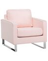 Fabric Armchair Pink VIND_707561