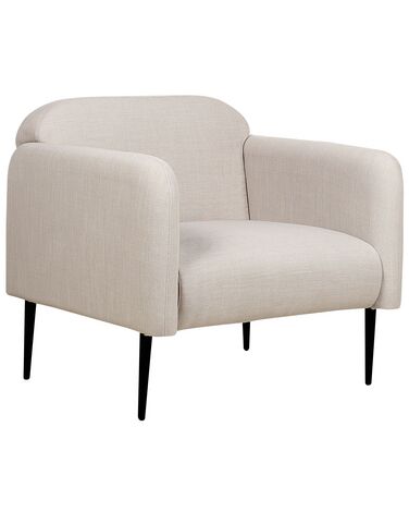 Fabric Armchair Taupe STOUBY