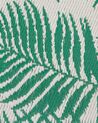 Outdoor Teppich smaragdgrün 120 x 180 cm Palmenmuster Kurzflor KOTA_862661