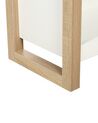 3 Tier Bookcase Light Wood with White JOHNSON_885244