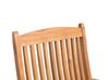 Conjunto de 2 sillas de madera con cojín en azul oscuro/beige MAUI_722040