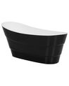 Vasca da bagno freestanding ovale nera e bianca 170 x 73 cm BUENAVISTA_749486