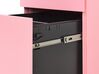 Förvaringsskåp i metall med 3 lådor rosa CAMI_843916