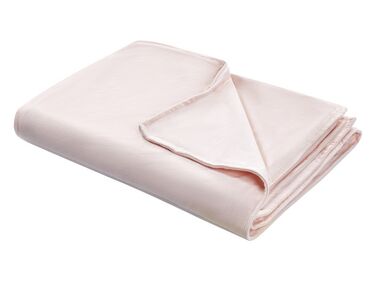 Capa de cobertor pesado em tecido rosa 120 x 180 cm RHEA